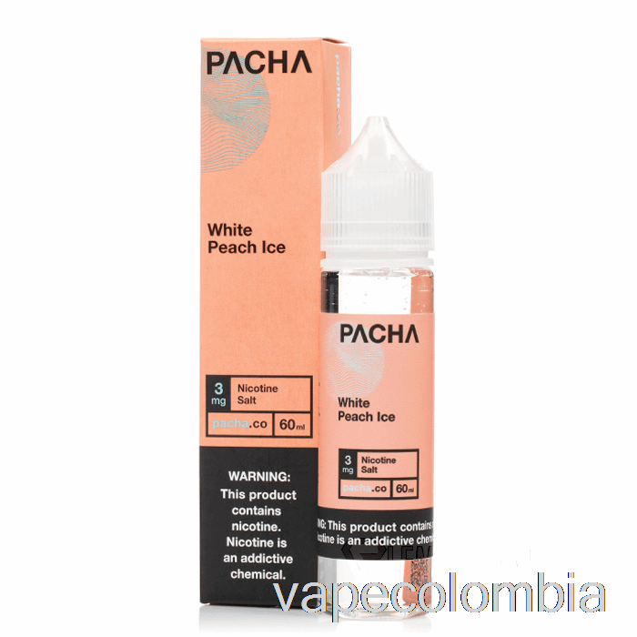 Vape Desechable Hielo Melocotón Blanco - Pacha - 60ml 6mg